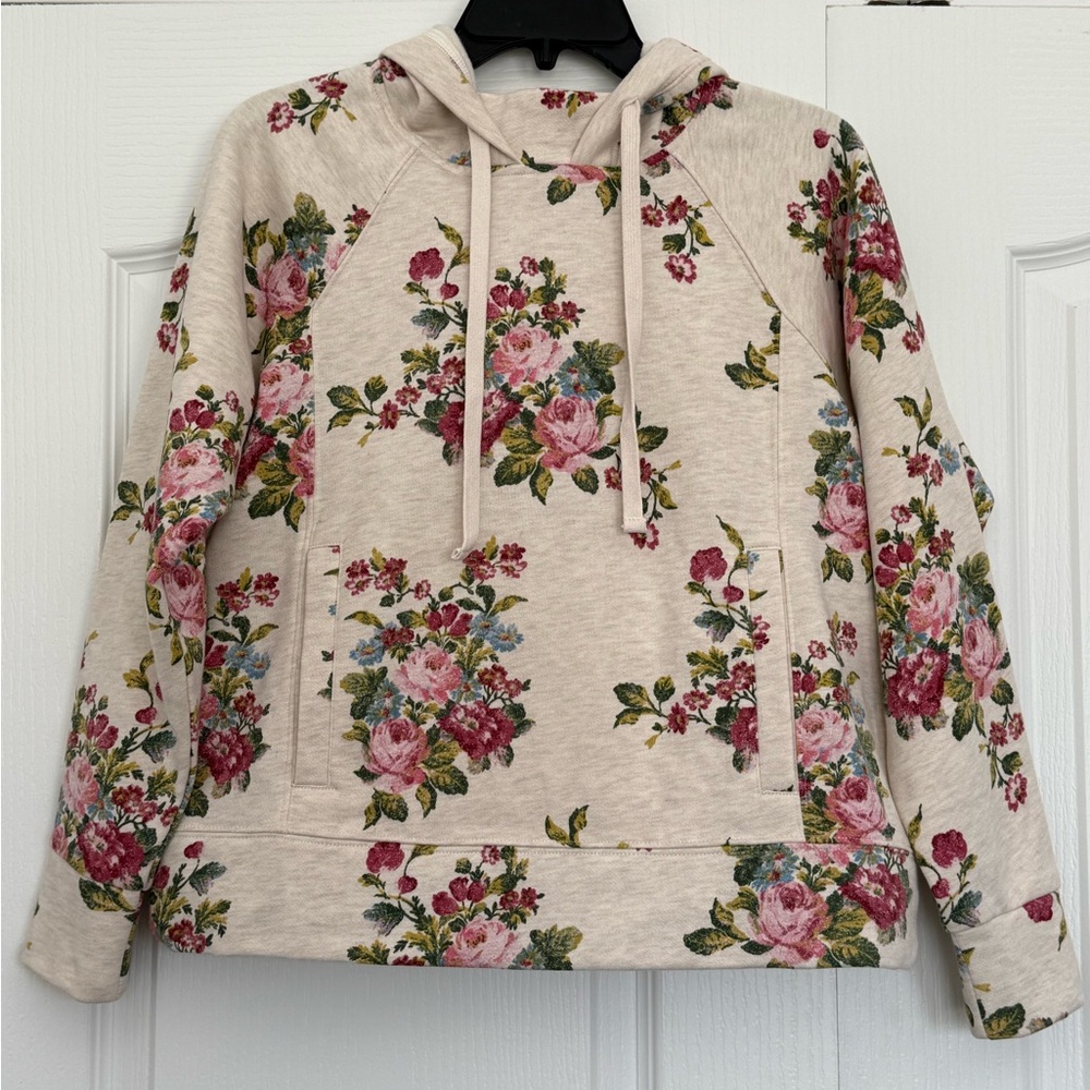 Daily Practice Hooded Floral Sweatshirt